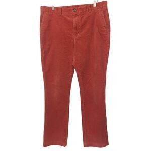 VINEYARD VINES Men's Size 35x32 Shep&Ian Corduroy Straight Leg Pants Orange $128